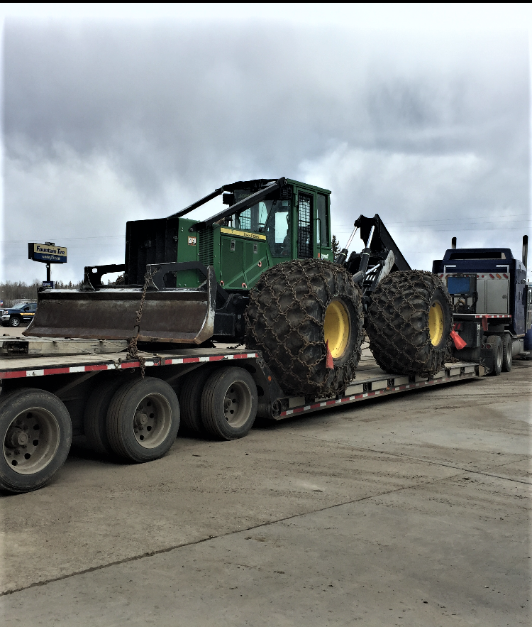 Skidder-Transport